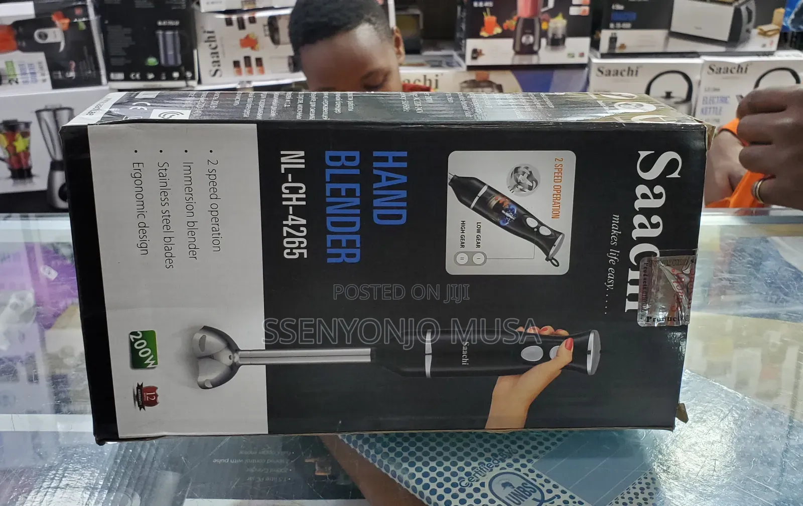 Saachi Hand Blender 4265 - 200w Powerful Ergonomic Design
