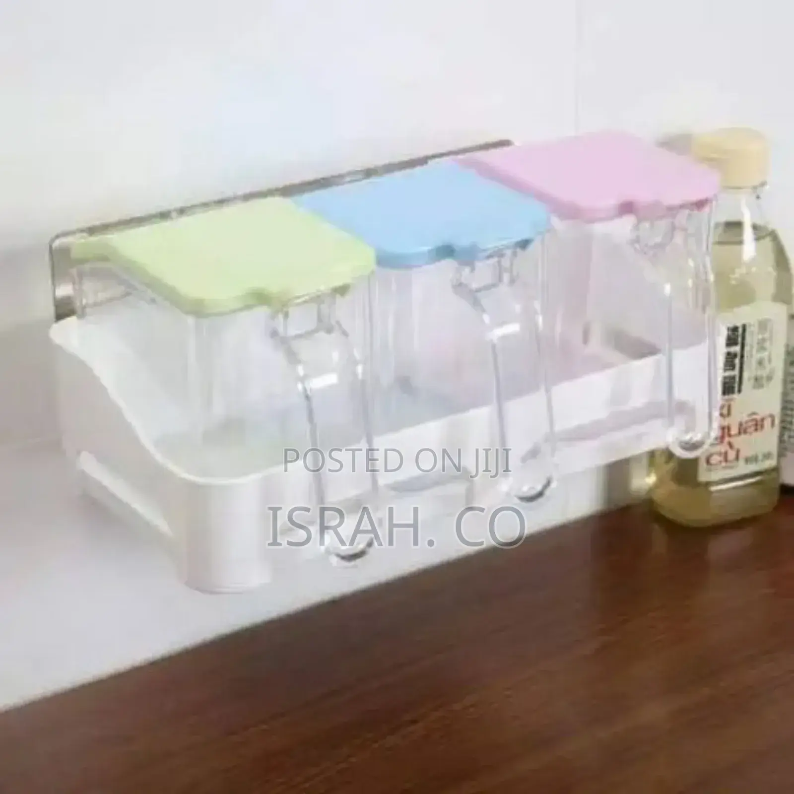 3 Piece Wall-Mounted Sugar/Spice Rack