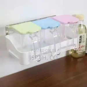 3 Piece Wall-Mounted Sugar/Spice Rack