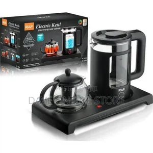 RAF 2 Liters Kettle With Turkish Glass Teapot Brewing Kit
