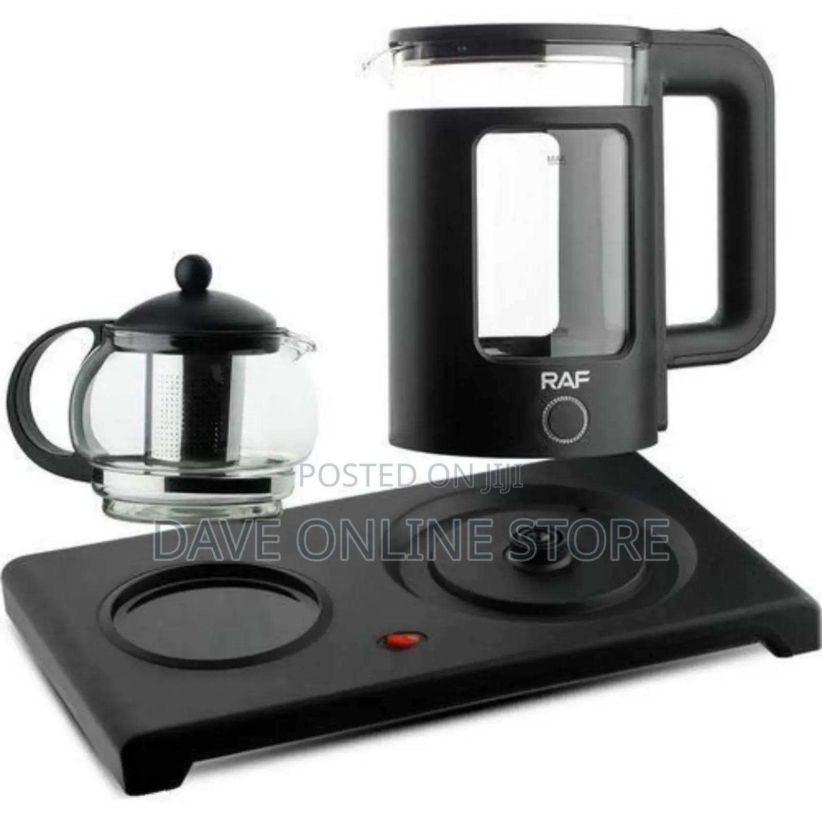 RAF 2 Liters Kettle With Turkish Glass Teapot Brewing Kit