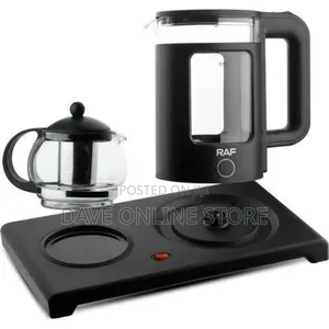 RAF 2 Liters Kettle With Turkish Glass Teapot Brewing Kit