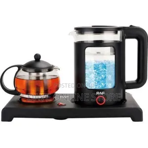 RAF 2 Liters Kettle With Turkish Glass Teapot Brewing Kit