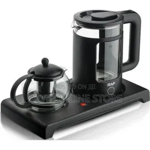 RAF 2 Liters Kettle With Turkish Glass Teapot Brewing Kit