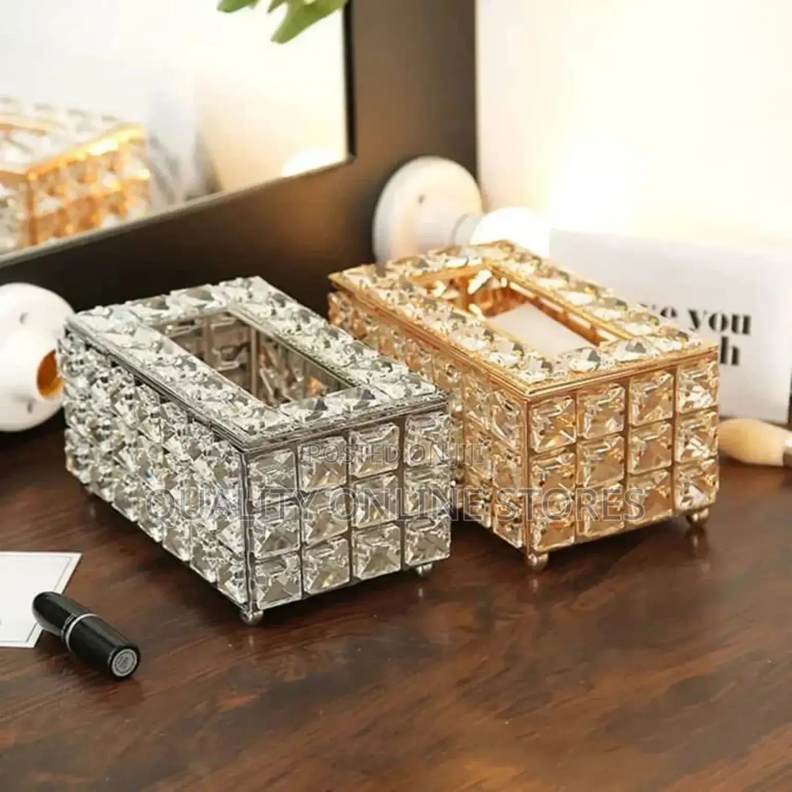 Crystal Tissue Holder Box
