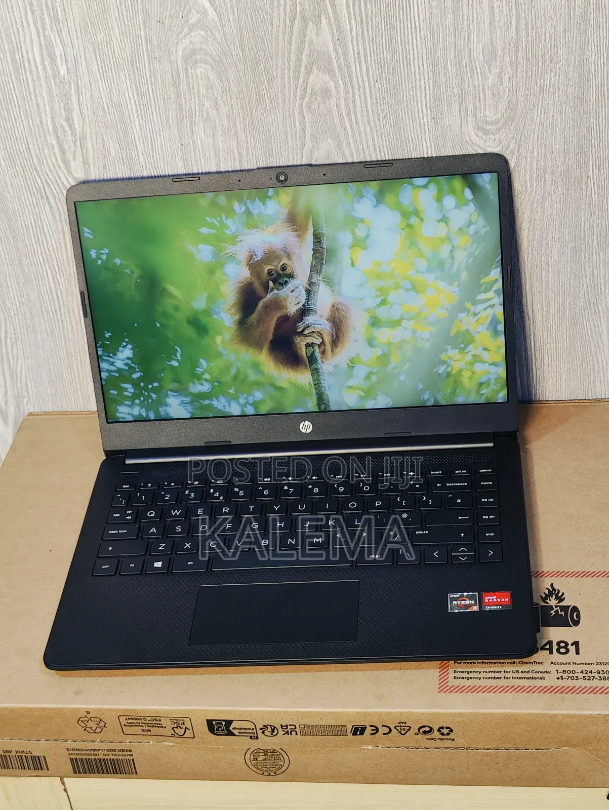 New Laptop HP 240 G9 4GB AMD Ryzen 3 HDD+SSD 128GB
