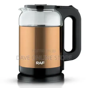 RAF 2 Litre Electric Glass Kettle Cordless . Blue LED Light