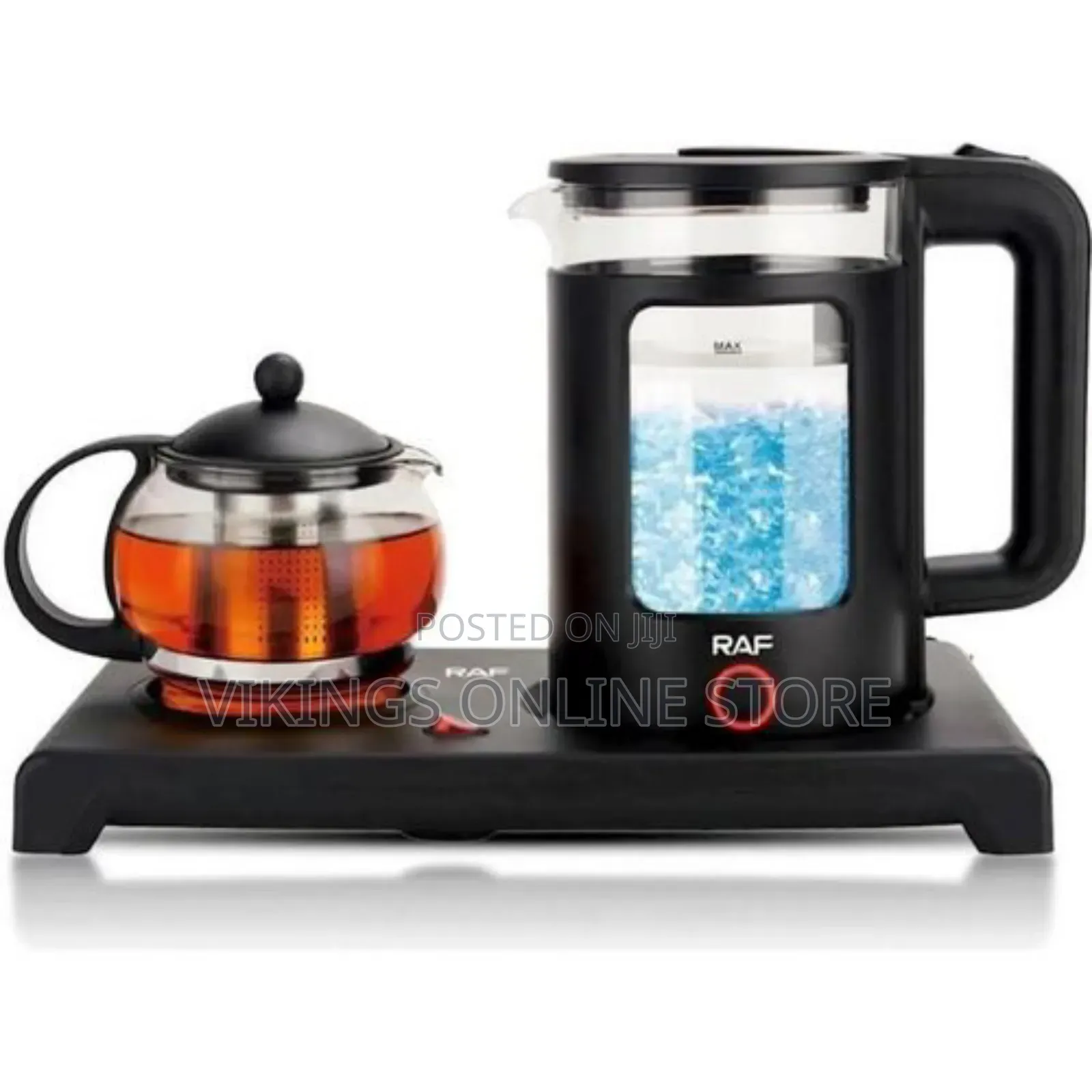 RAF Electric Kettle With Turkish Teapot