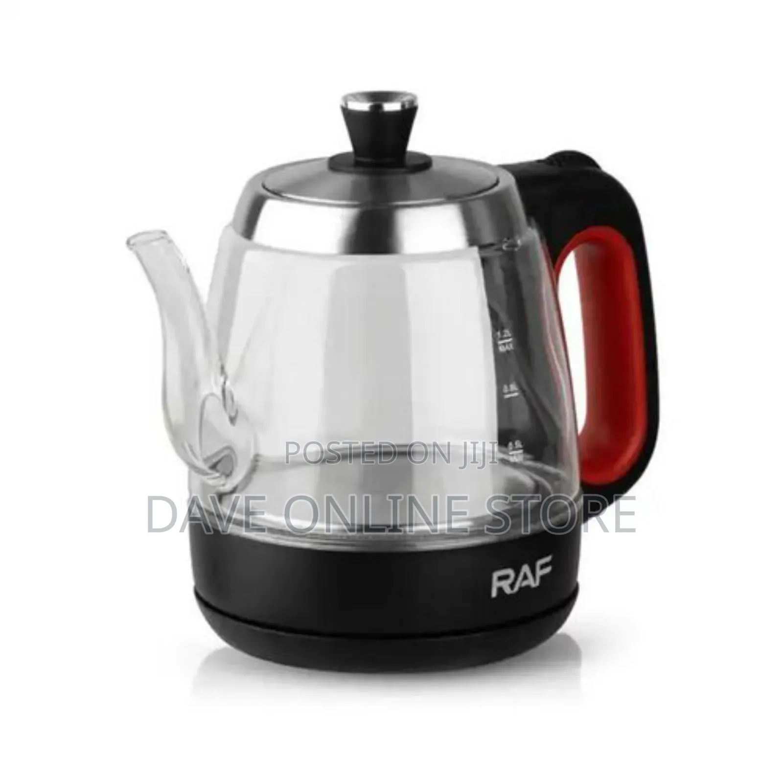 RAF 1.2L Electric Glass Kettle