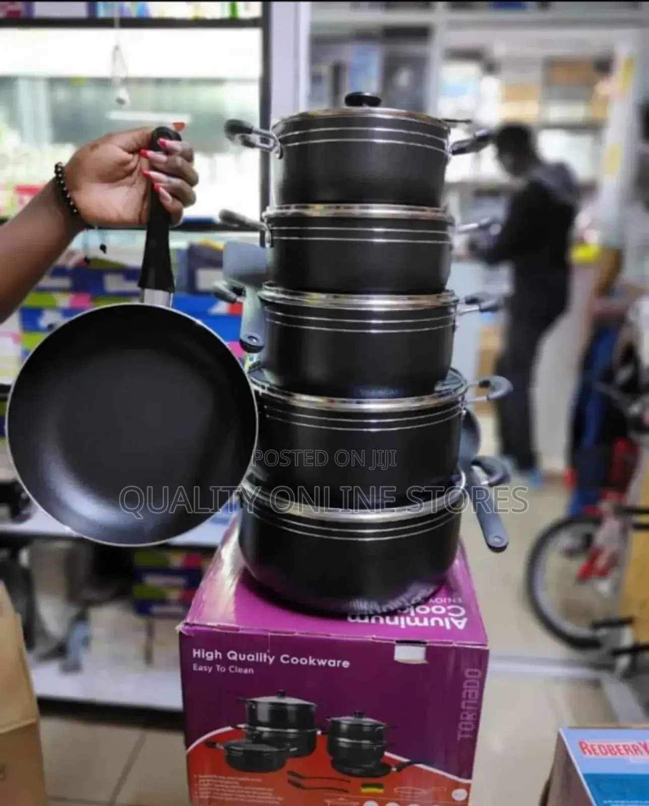 Tornado 11 Piece Non-Stick Saucepans Cookware Dishes Pots