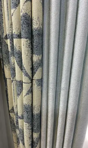 Curtain Mix of Plain Silver Grey