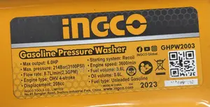 Gasoline Pressure Washer(Ingco)