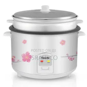 Saachi Rice Cooker, 4.6 Litre - White.