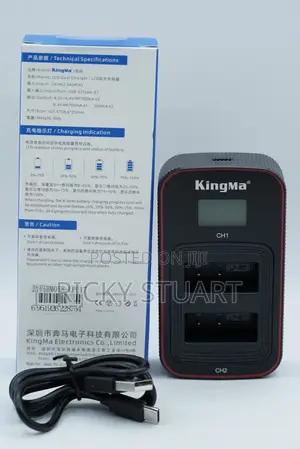 Lp-E6 Battery USB LCD Dual Charger for Canon