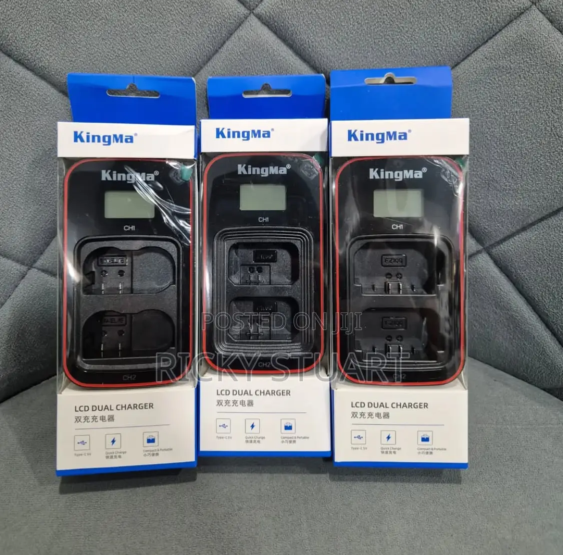Lp-E6 Battery USB LCD Dual Charger for Canon