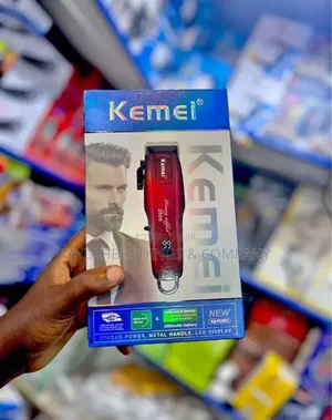 Kemei Professional Cordless Hair Clipper (Red)