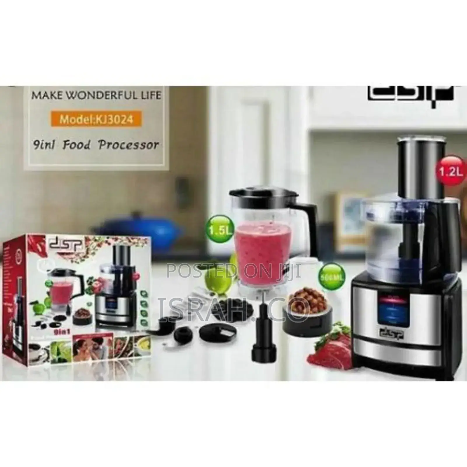 DSP 9 In1 Juicer Extractor Blender Food Processor Dicing Kit