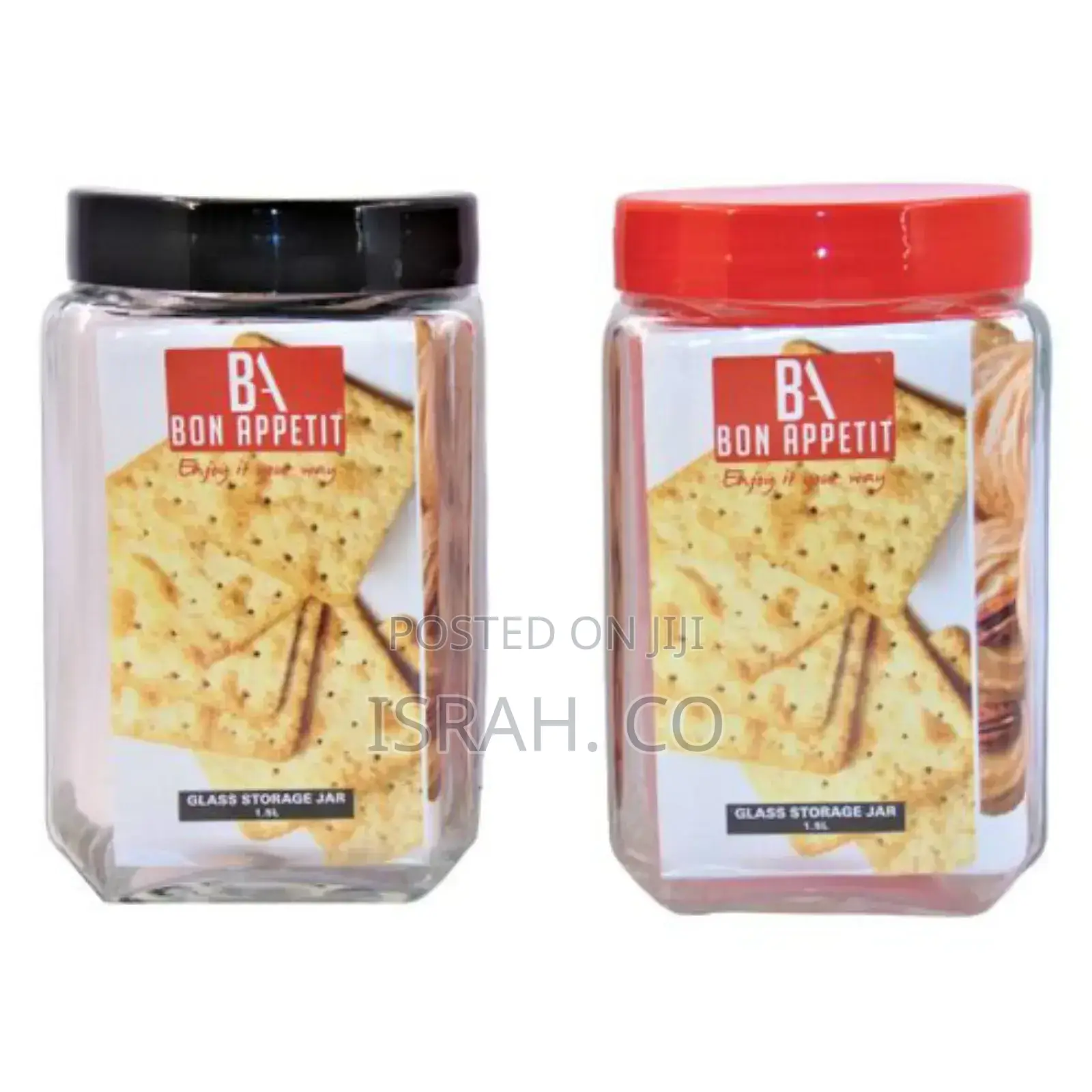 2L Glasscereal Cookies Storage Jar Container Bottle Tin-