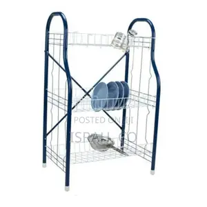 3 Tier Steel Cups Plate Drying Dish Draining Storage Rack