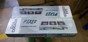 Pixel 3 Burner Gas Stove - Lpg, Automatic Ignition, High-