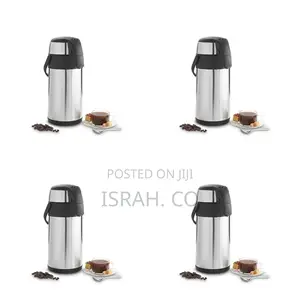 5L Thermal Flask Stainless Steel, Pump Action Vacuum