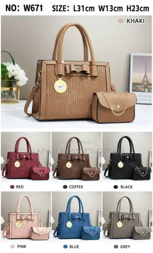 Xuan Lisa 3apc Leather Hand Bag