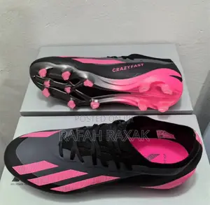 Original Black/Pink Adidas X Crazyfast.1 FG Football Boots