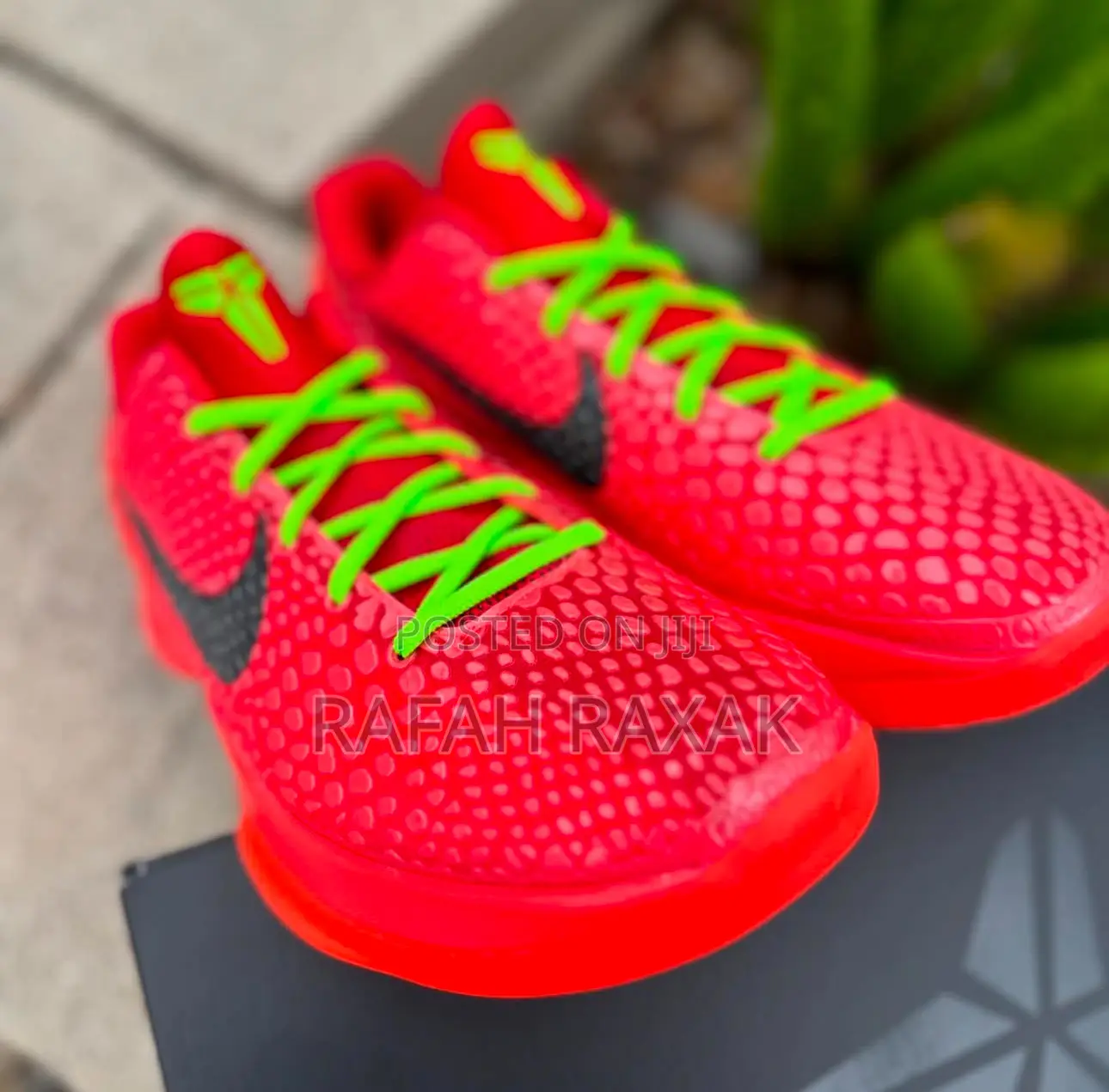 Orange Nike Kobe 6 Protro Reverse Grinch Basketball Sneakers