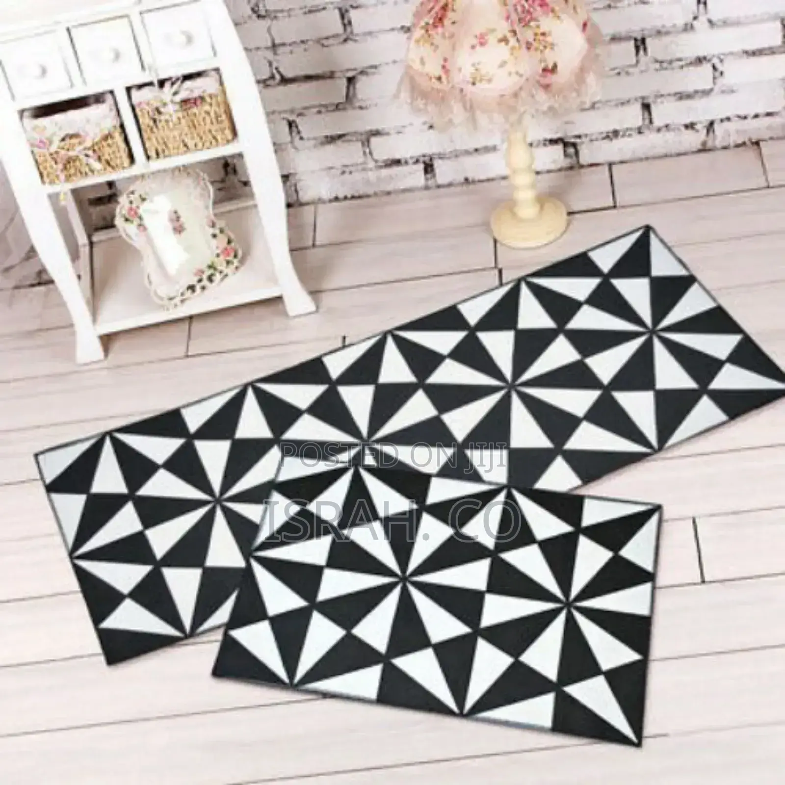 2pcs Non-Slip Bedroom Floor Kitchen Rugs Doormats Carpets