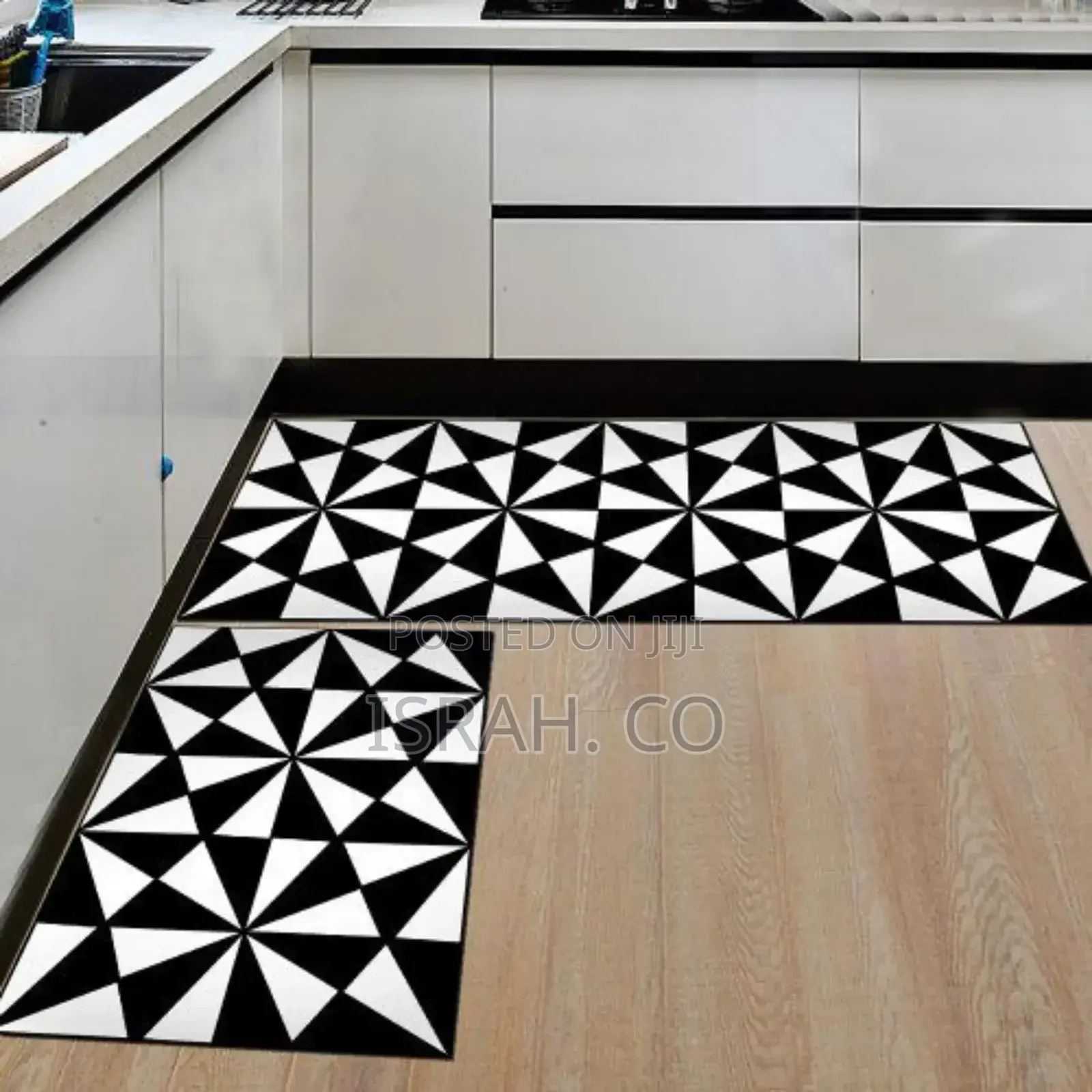 2pcs Non-Slip Bedroom Floor Kitchen Rugs Doormats Carpets