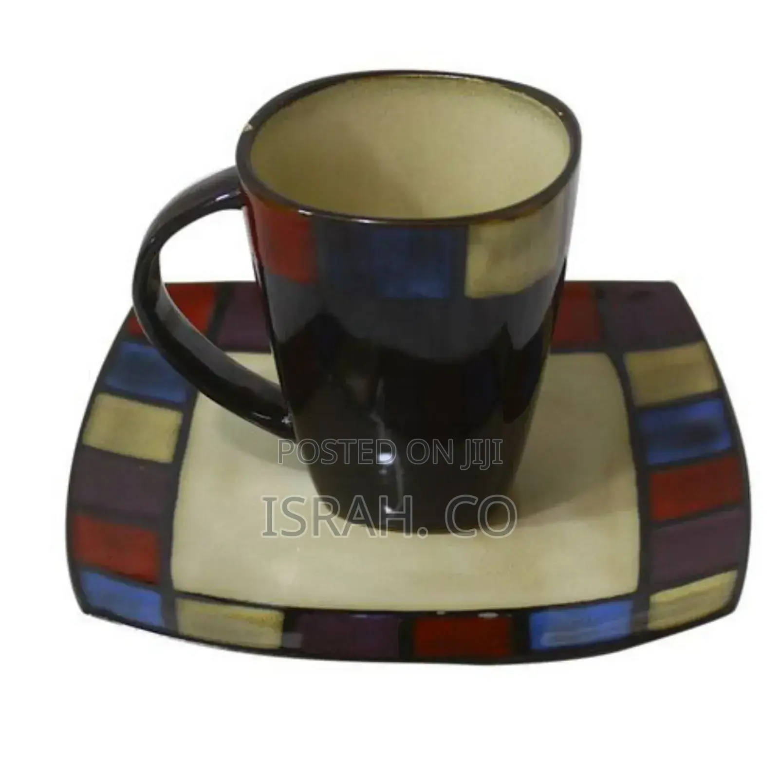 Checked Square Dinner Set 24 PCS