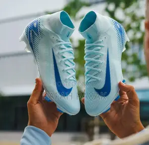 Light Blue Nike Zoom Mercurial Superfly 10 FG Football Boots