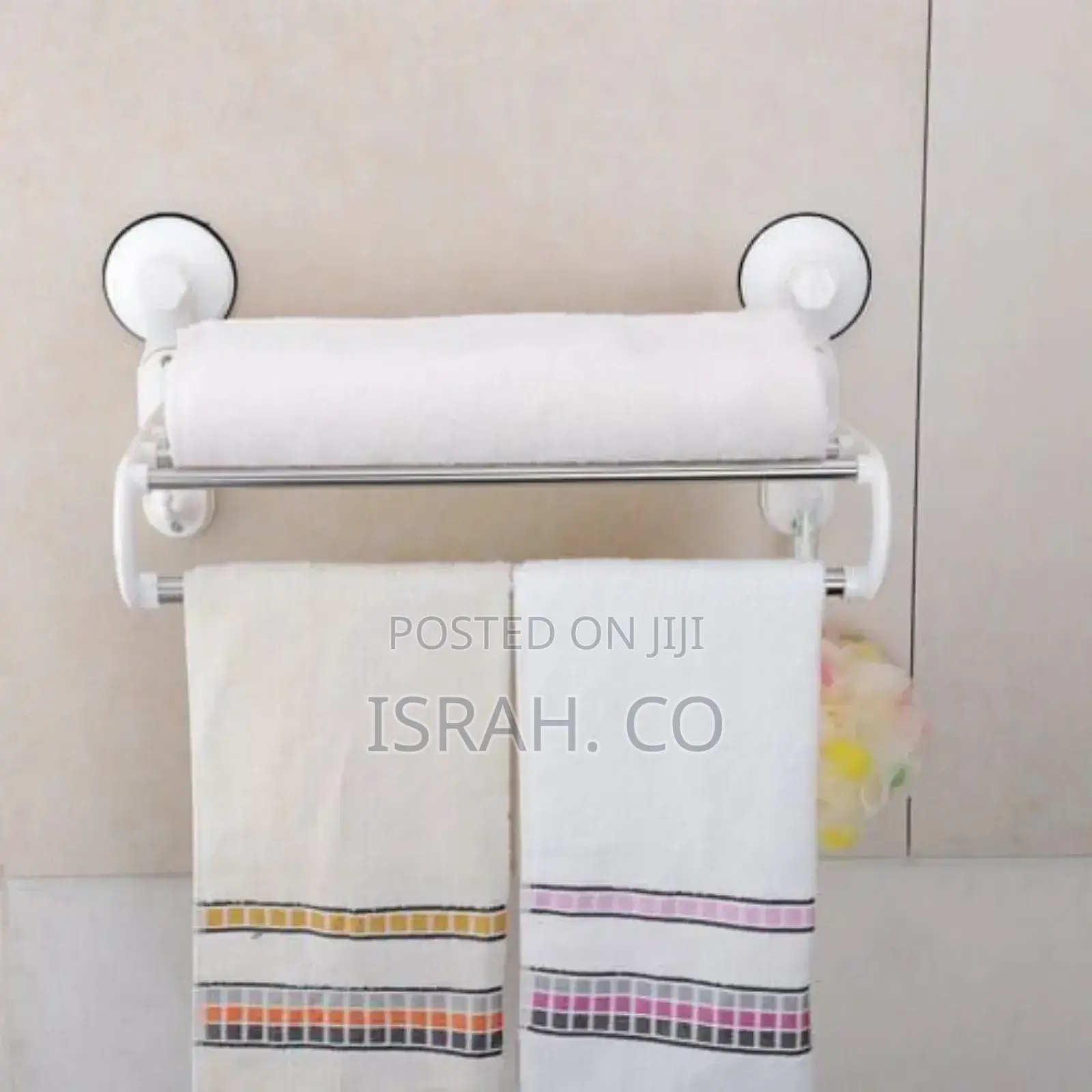 Kitchen and Bathroom Towel Rack Suction Cup 5crossbars