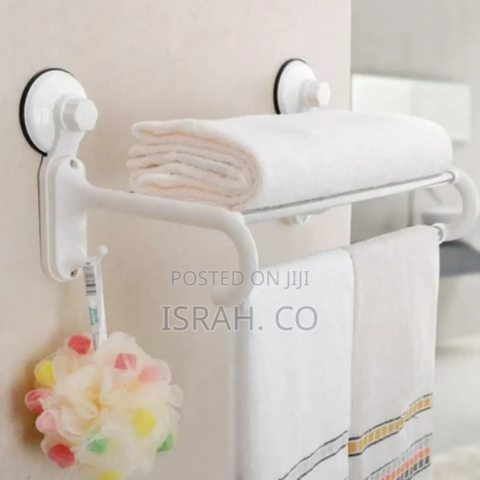 Kitchen and Bathroom Towel Rack Suction Cup 5crossbars