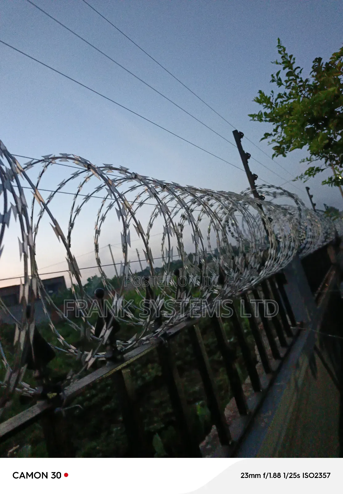 Electric Fence. Frank Systems