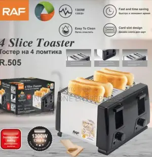 Classic 4 Slice Toaster With Drop Down Crumb Tray .