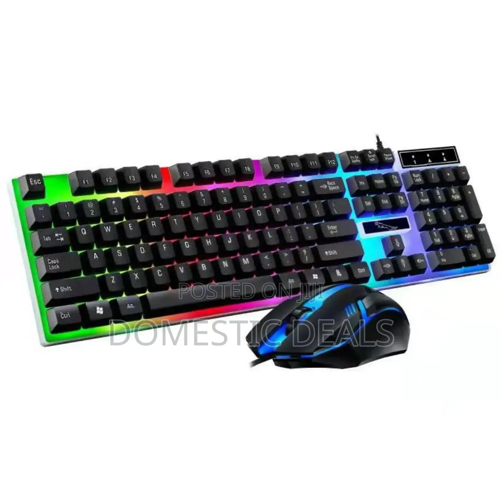 Wired Glowing Gaming Keyboard and Mouse Combo