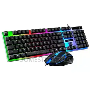 Wired Glowing Gaming Keyboard and Mouse Combo