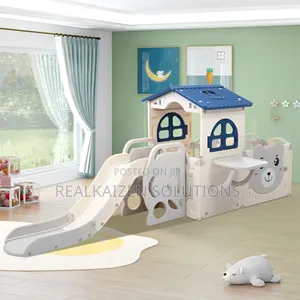 3 in 1 Multifunctional Children's Play House With Slide
