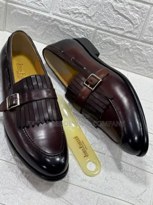 John Foster Leather Oxford Brown Formal Dress Shoes