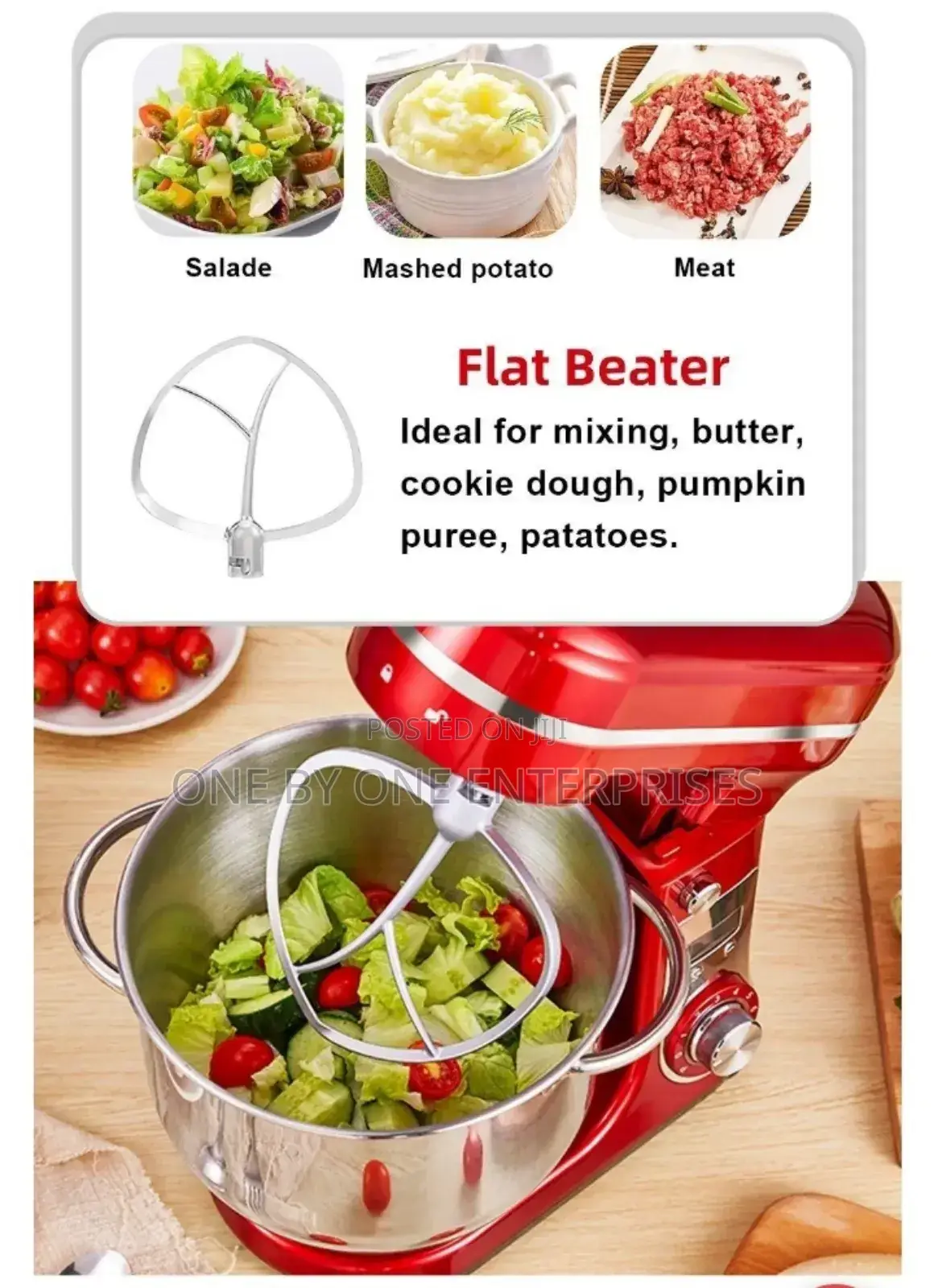 Biolomix BM601 1200W Kitchen Food Stand Mixer.