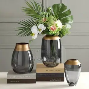 Glass Bowl, Flower Vase for Table, Living Room Kitchen Decor