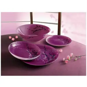 Luminarc Kashima Plates Dinner Set (46 Pcs) - Purple.