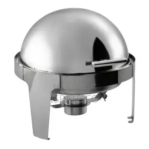 6.5L Round Chafing Dish Roll Top Food Buffet Warmer-