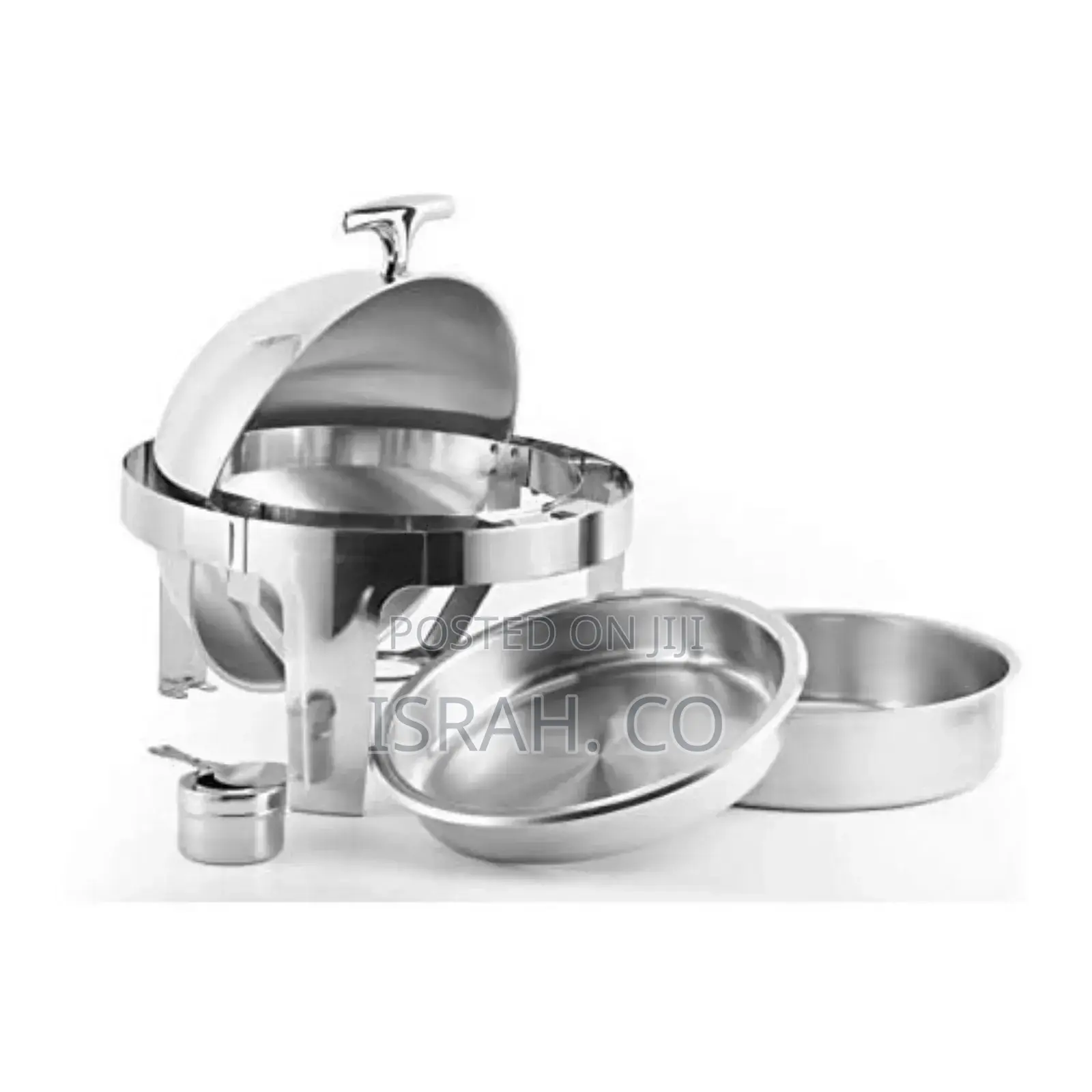6.5L Round Chafing Dish Roll Top Food Buffet Warmer-