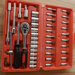 46pcs Ratchet Wrench Socket Professional Auto Repair.