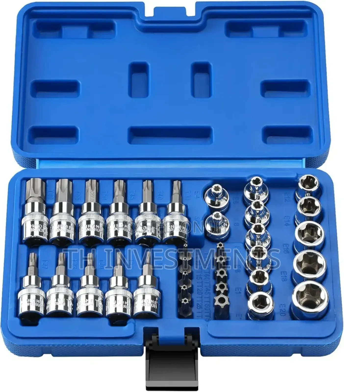Noosverl 34 Pieces Torx and HEX Bit Socket Set.