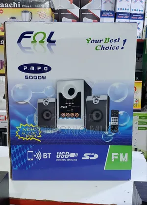 FOL DLS-2100 2.1CH Hi-Fi Speaker System - 5000W, FM Radio-