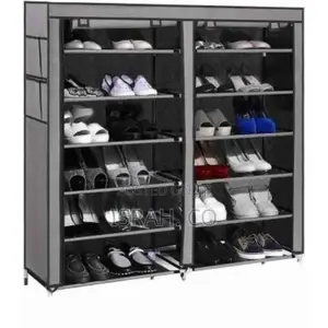 Shoe Rack Storage Organizer Grey