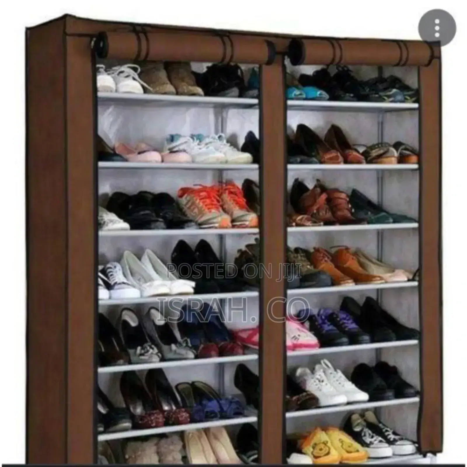 Coffee Brown Shoe Rack of 12 Layers